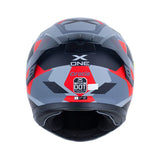 CASCO INTEGRAL XONE X-500 RS ORACLE ROJO+GRIS