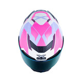 CASCO INTEGRAL XONE X-500 RS BRAPS GRIS CLARO+FUCSIA