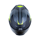 CASCO INTEGRAL XONE X-500 RS BRAPS GRIS+AMARILLO NEON