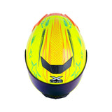CASCO INTEGRAL XONE X-500 RS SCRAWL AMARILLO NEON+NARANJA