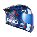 CASCO INTEGRAL LS2 FF806 ROMA AZUL+BLANCO
