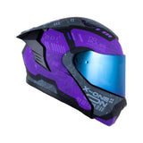 CASCO ABATIBLE XONE 3000 RS CBR NEGRO+MORADO