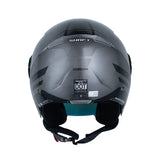 CASCO ABIERTO SHAFT 212 FLYGOD GRIS METALICO