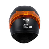 CASCO INTEGRAL ICH 501 SOLID_5 NEGRO+NARANJA