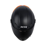 CASCO INTEGRAL ICH 501 SOLID_5 NEGRO+NARANJA