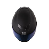 CASCO INTEGRAL XONE X-500 RS PLANO NEGRO+AZUL