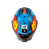 CASCO INTEGRAL SHAFT 596 GUNN AZUL+NARANJA