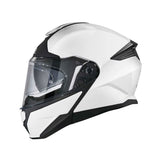 CASCO ABATIBLE SMK GULLWING PLANO BLANCO BRILLANTE