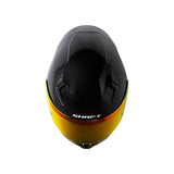 CASCO INTEGRAL SHAFT 526 SP EVO PLANO NEGRO+GRIS+VISOR ROJO