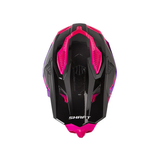 CASCO CROSS SHAFT MX60 PLANO NEGRO+FUCSIA