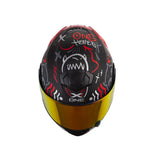 CASCO ABATIBLE XONE 3000 RS POWER NEGRO+ROJO