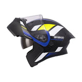 CASCO ABATIBLE ICH 3120 ORDANOX NEGRO+AZUL+BLANCO