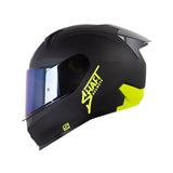 CASCO INTEGRAL SHAFT 560 EVO PLANO NEGRO+AMARILLO NEÓN
