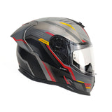 CASCO INTEGRAL NEXX SX.100R GRIDLINE GRIS+ROJO