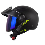 CASCO ABIERTO SHAFT 212 PLANO NEGRO+AMARILLO NEON