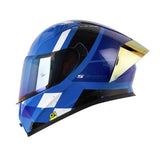 CASCO INTEGRAL SHAFT 526 SP EVO BANDOX AZUL+BLANCO