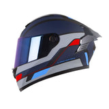 CASCO INTEGRAL XONE X-500 RS LEAP NEGO+AZUL