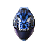 CASCO ABIERTO SHAFT 562 TOXIC NEGRO+AZUL