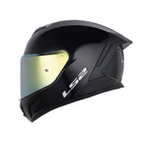 CASCO INTEGRAL LS2 FF820 NEGRO BRILLANTE IRIDIUM GOLD