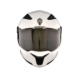 CASCO INTEGRAL SPARTAN PANTHER BLANCO BRILLO
