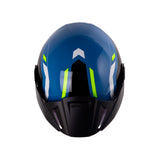 CASCO ABIERTO SHAFT 212 ONER AZUL+AMARILLO NEON