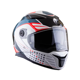 CASCO INTEGRAL SPARTAN DIM BLANCO+AZUL+ROJO