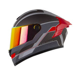 CASCO INTEGRAL XONE X-500 RS LEAP GRIS+ROJO