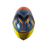 CASCO INTEGRAL SHAFT 526 SP EVO BANDOX AZUL+NARANJA