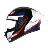 CASCO INTEGRAL SMK STELLAR G213 BLANCO+AZUL+ROJO