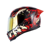 CASCO ABIERTO SHAFT 562 R TOXIC NEGRO+ROJO