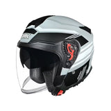 CASCO ABIERTO SMK GTJ RAMBLAR GRIS+BLANCO
