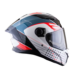 CASCO INTEGRAL SPARTAN DIM BLANCO+AZUL+ROJO