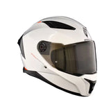 CASCO INTEGRAL SPARTAN PANTHER BLANCO BRILLO