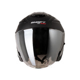 CASCO ABIERTO SHAFT PRO 343 DV PLANO NEGRO SILVER