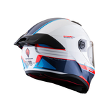 CASCO INTEGRAL SPARTAN FENIX SLAB BLANCO+AZUL