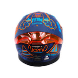 CASCO INTEGRAL SHAFT PRO 612 DV NOMO AZUL+NARANJA NEÓN