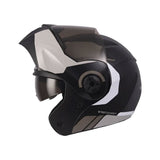 CASCO ABATIBLE ICH 3110 KHAM NEGRO+GRIS