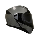 CASCO ABATIBLE SMK GULLWING PLANO GRIS