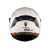 CASCO INTEGRAL SPARTAN PANTHER BLANCO BRILLO