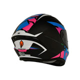 CASCO INTEGRAL SPARTAN DRAKEN FRAN AZUL+ROSADO