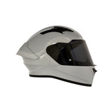 CASCO INTEGRAL SMK STELLAR PLANO GRIS BRILLANTE