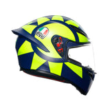 CASCO INTEGRAL AGV K1_S SOLELUNA 2 AZUL+AMARILLO NEON