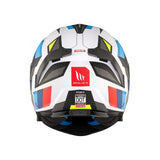 CASCO ABATIBLE MT FU404 SV ATOM 2 BAST A0 BLANCO+ROJO