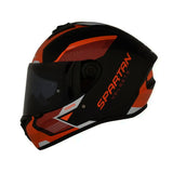 CASCO INTEGRAL SPARTAN DRAKEN CREEPER ROJO