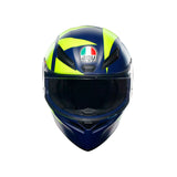 CASCO INTEGRAL AGV K1_S SOLELUNA 2 AZUL+AMARILLO NEON