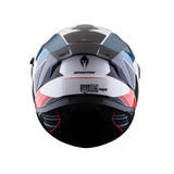 CASCO INTEGRAL SPARTAN DIM BLANCO+AZUL+ROJO