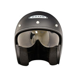 CASCO ABIERTO ZEUS 389 NEGRO MATE