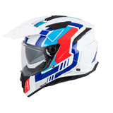 CASCO MULTIPROPÓSITO AIROH BANDIT HORN BLANCO+AZUL+ROJO