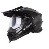 CASCO MULTIPROPÓSITO LS2 MX701_PLUS CARBON NEGRO BRILLO