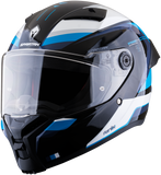 CASCO INTEGRAL SPARTAN FENIX TURBULENCE B7 BLANCO+AZUL